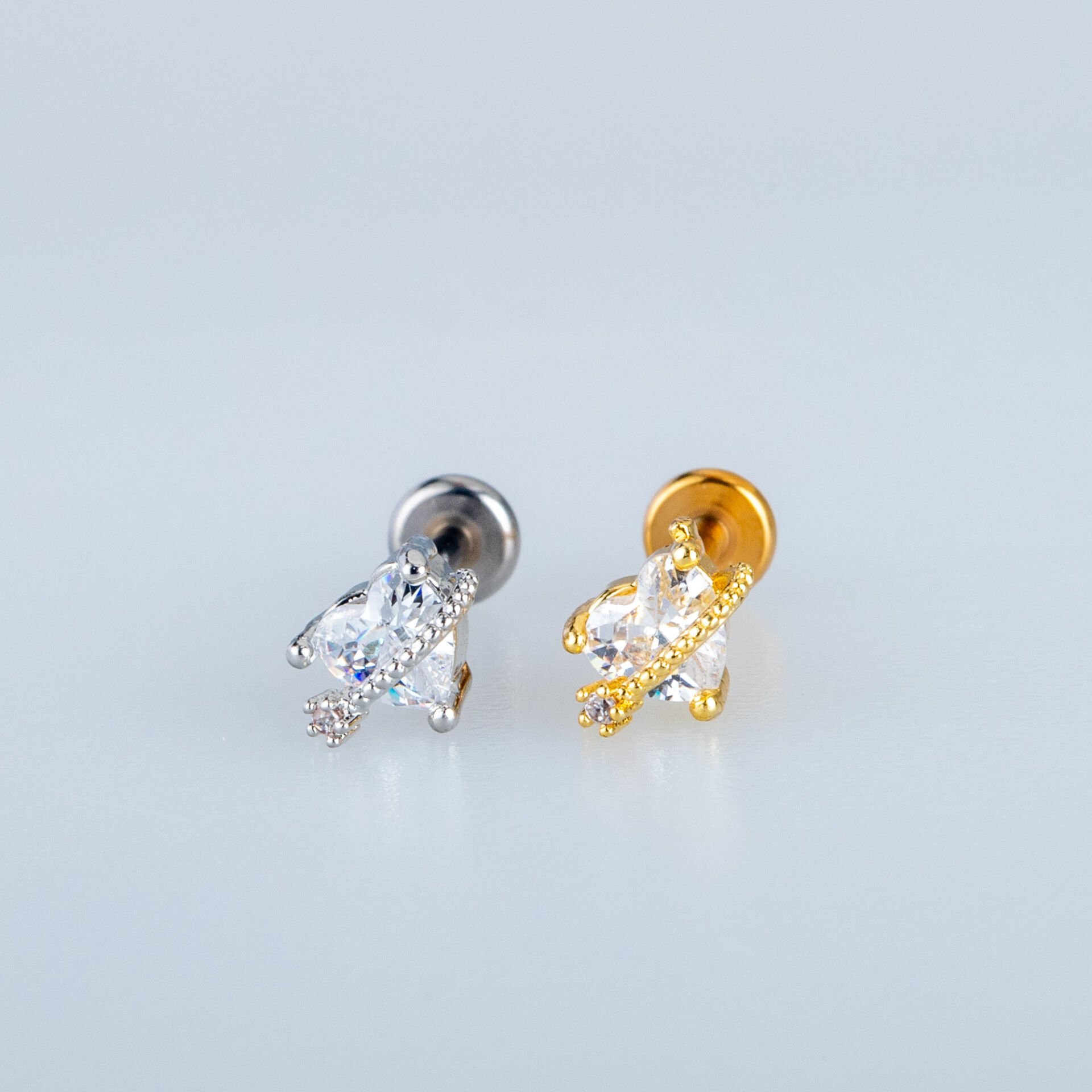 Piercing Tragus Kalp Taş