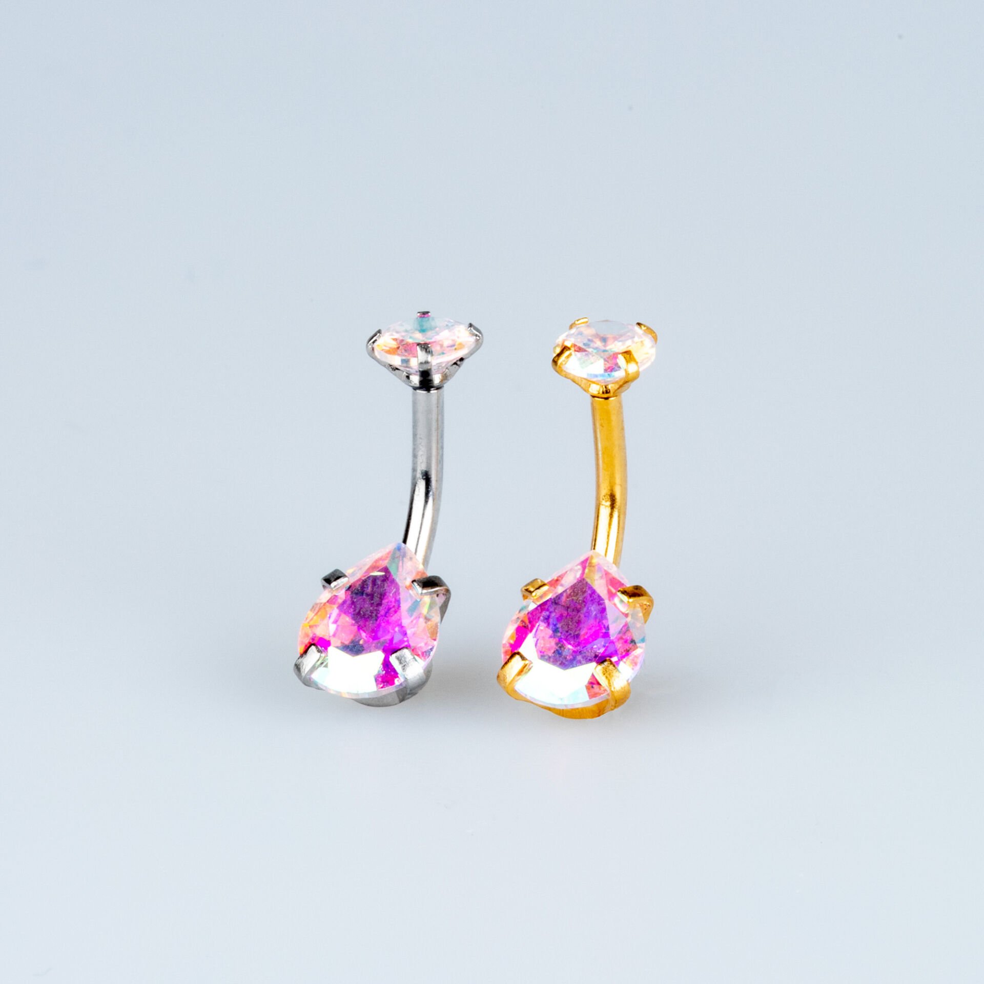 Piercing Göbek 8mm Damla Taş