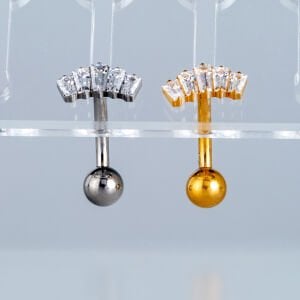 Piercing Titanyum Ters Göbek Fashion