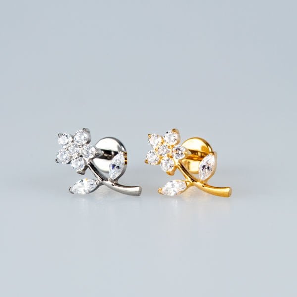 Piercing Titanyum Tragus Çiçek