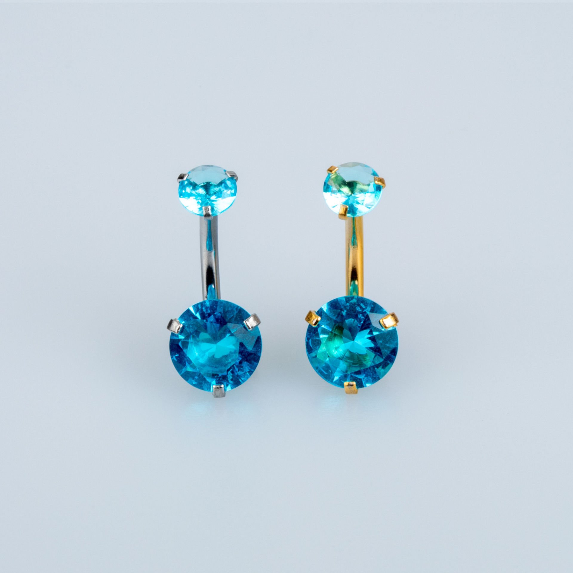 Piercing Göbek 8mm Yuvarlak Taş