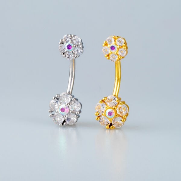Piercing Göbek 8mm Yuvarlak Taş
