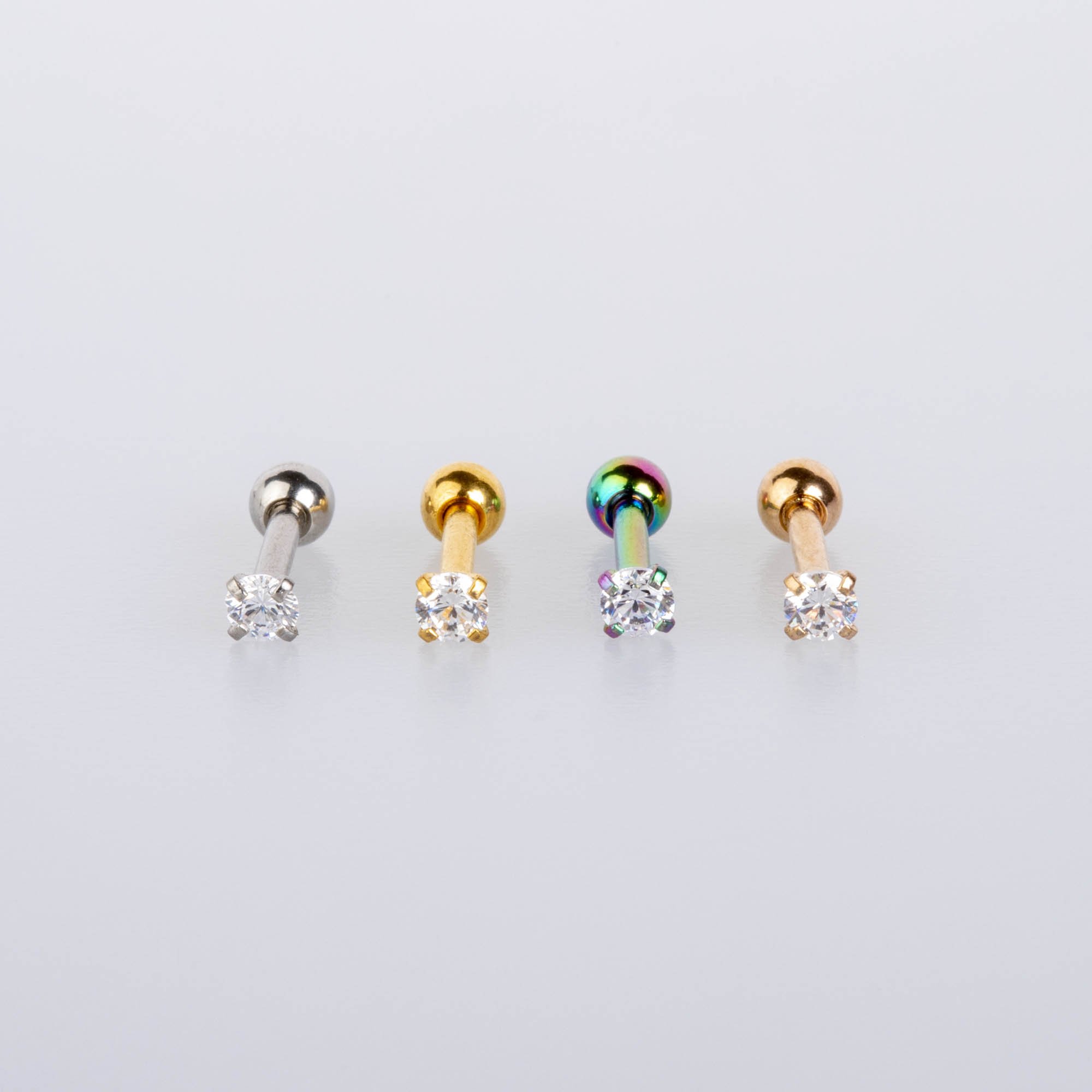 Piercing Tragus 2.5mm Yuvarlak Taş