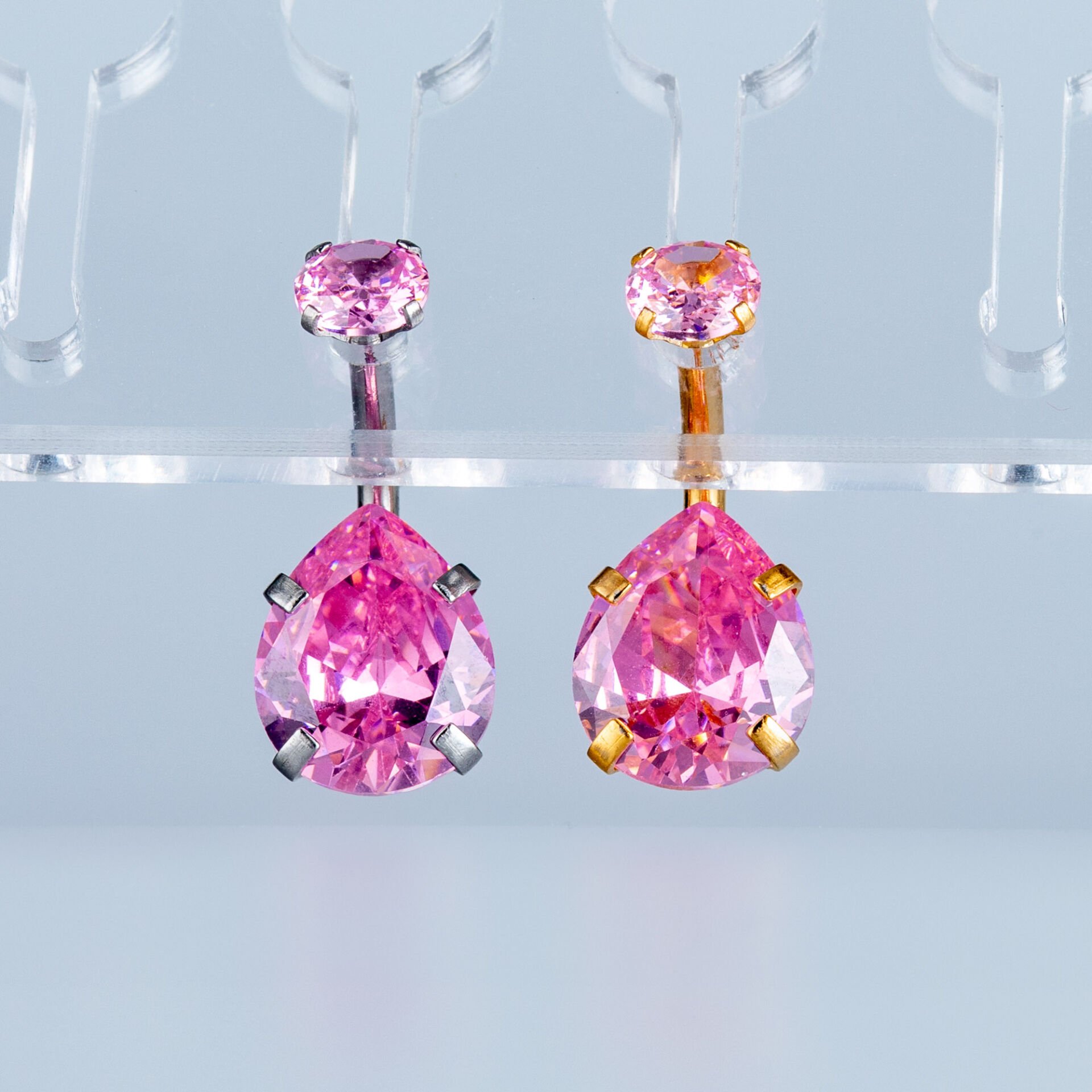 Piercing Göbek 9mm Damla Taş