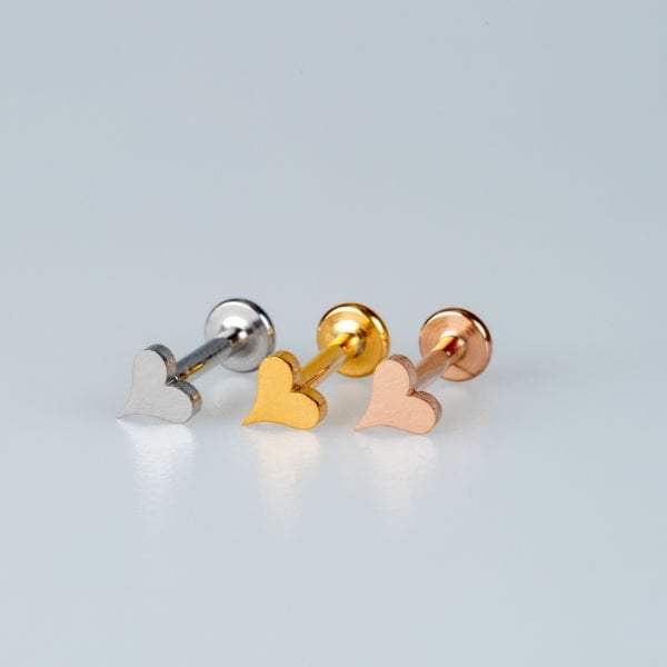 Piercing Çelik Tragus Kalp