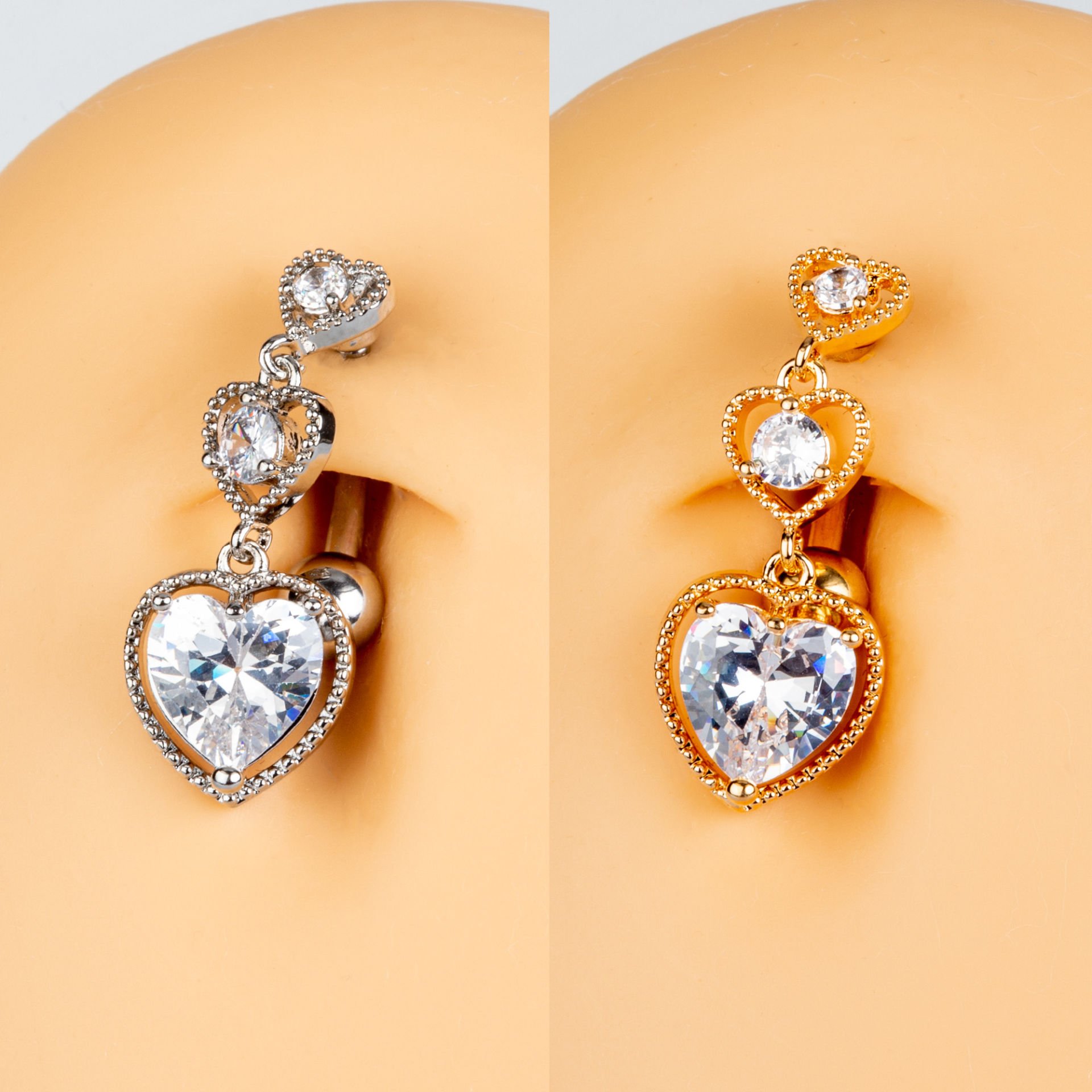 Piercing Ters Göbek Kalp