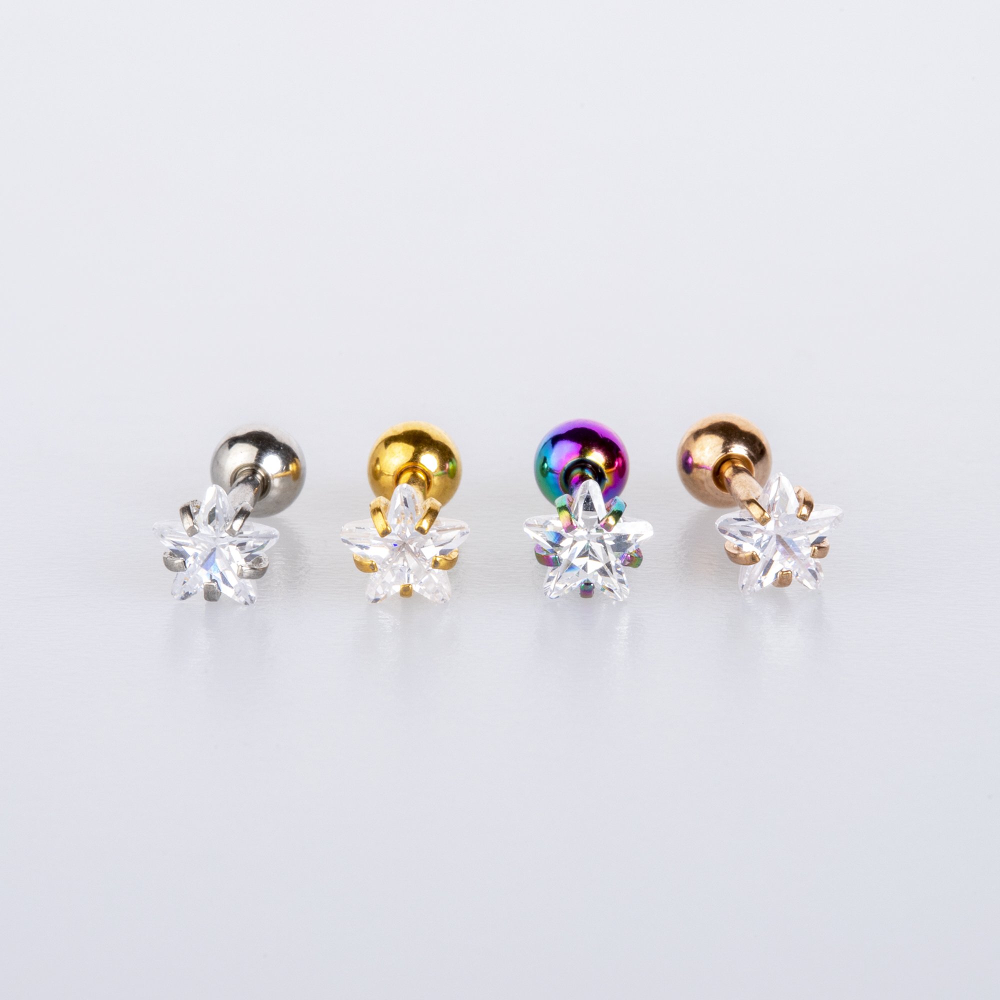 Piercing Tragus 5mm Yıldız Taş