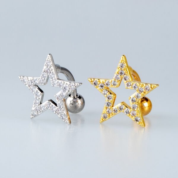 Piercing Ters Göbek Yıldız
