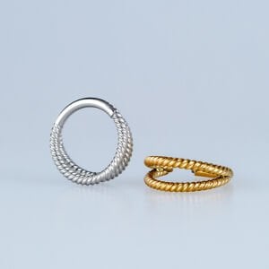 Piercing Çelik Halka Segment 2 Li Burgu