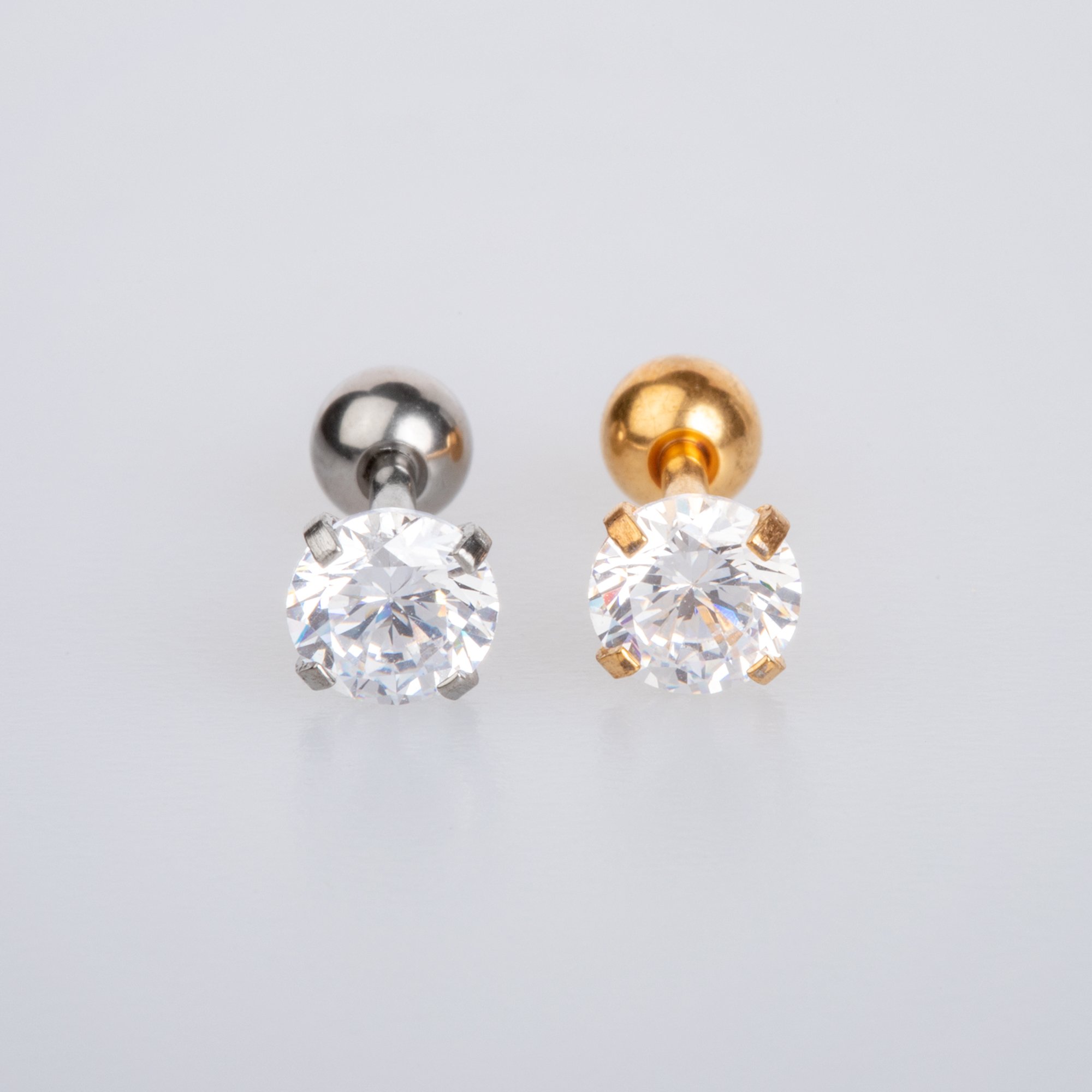 Piercing Titanyum Tragus 5mm Taş