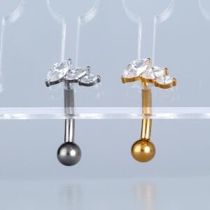Piercing Titanyum Ters Göbek Fashion