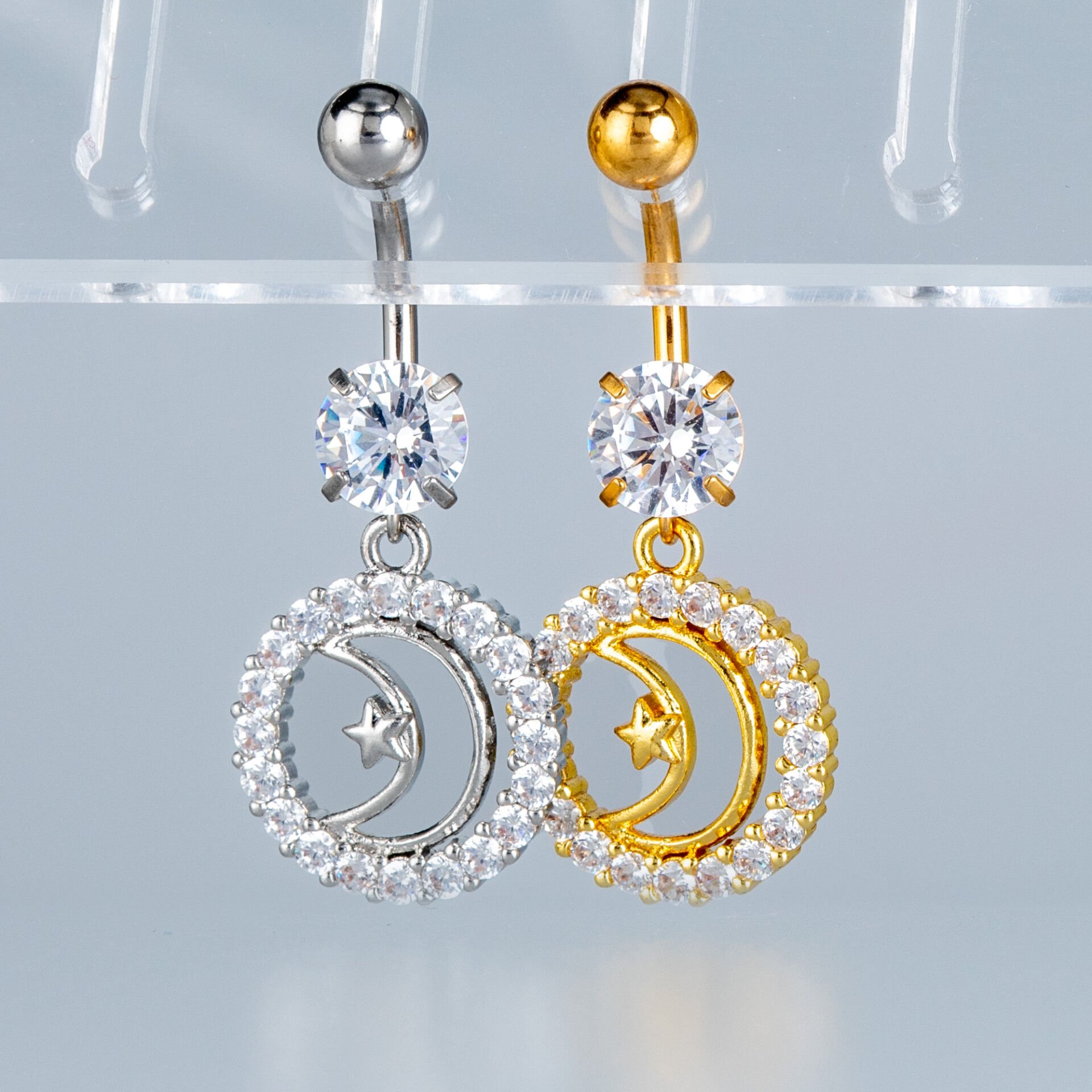 Piercing Göbek Fashion Ay Yıldız