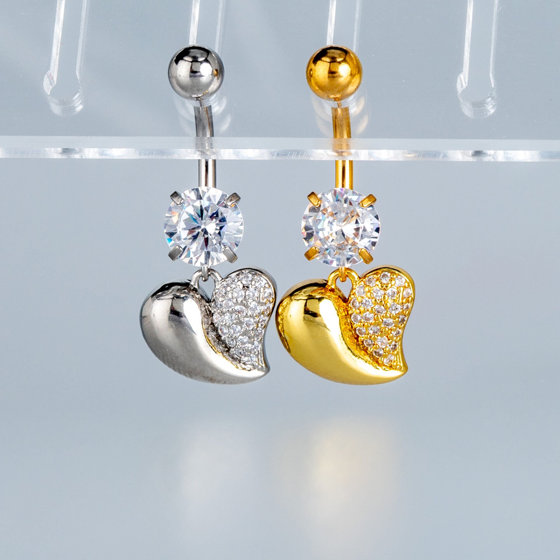 Piercing Göbek Fashion Kalp