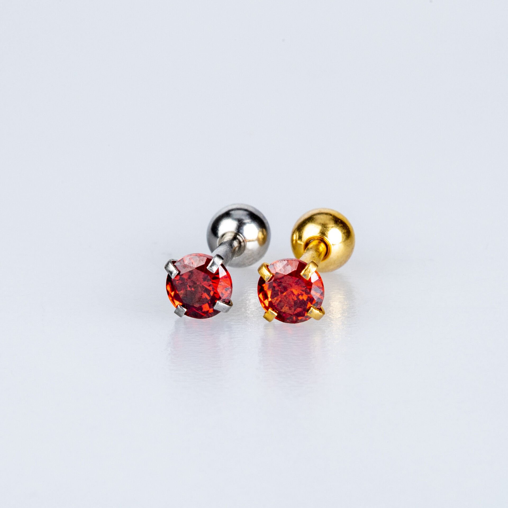 Piercing Tragus Yuvarlak 4mm Taş