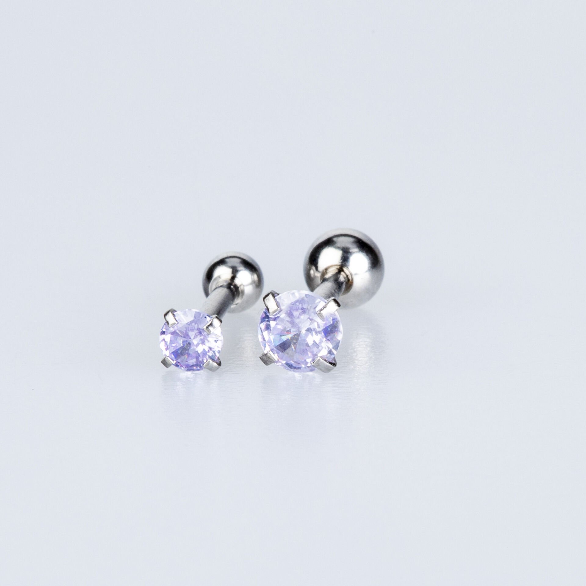 Piercing Tragus Yuvarlak 3-4mm Taş