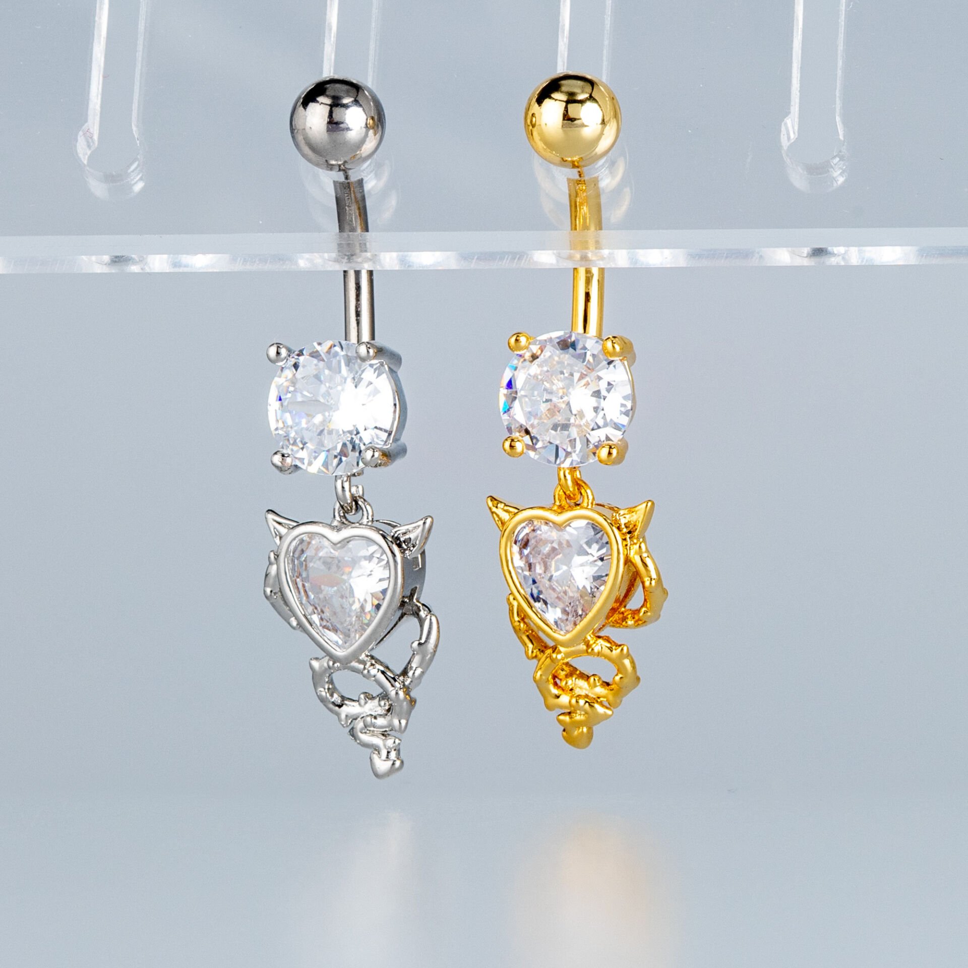Piercing Göbek Fashion Kalp