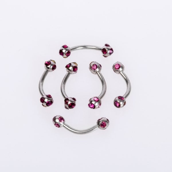 Piercing Eyebrow 3mm Stone