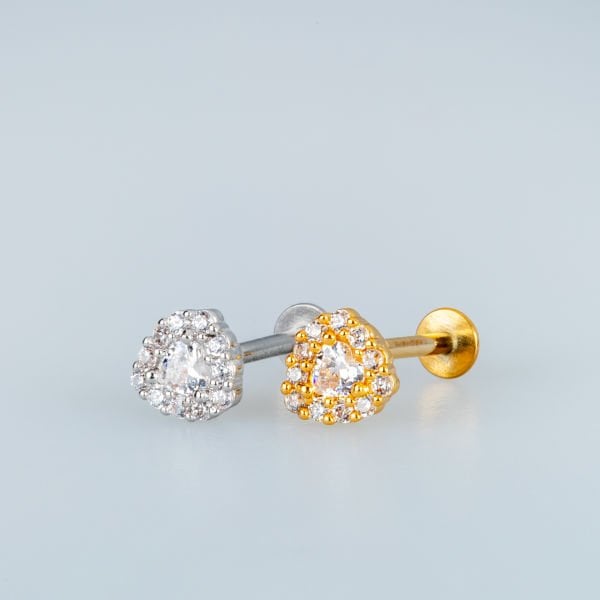 Piercing Tragus Kalp Taş