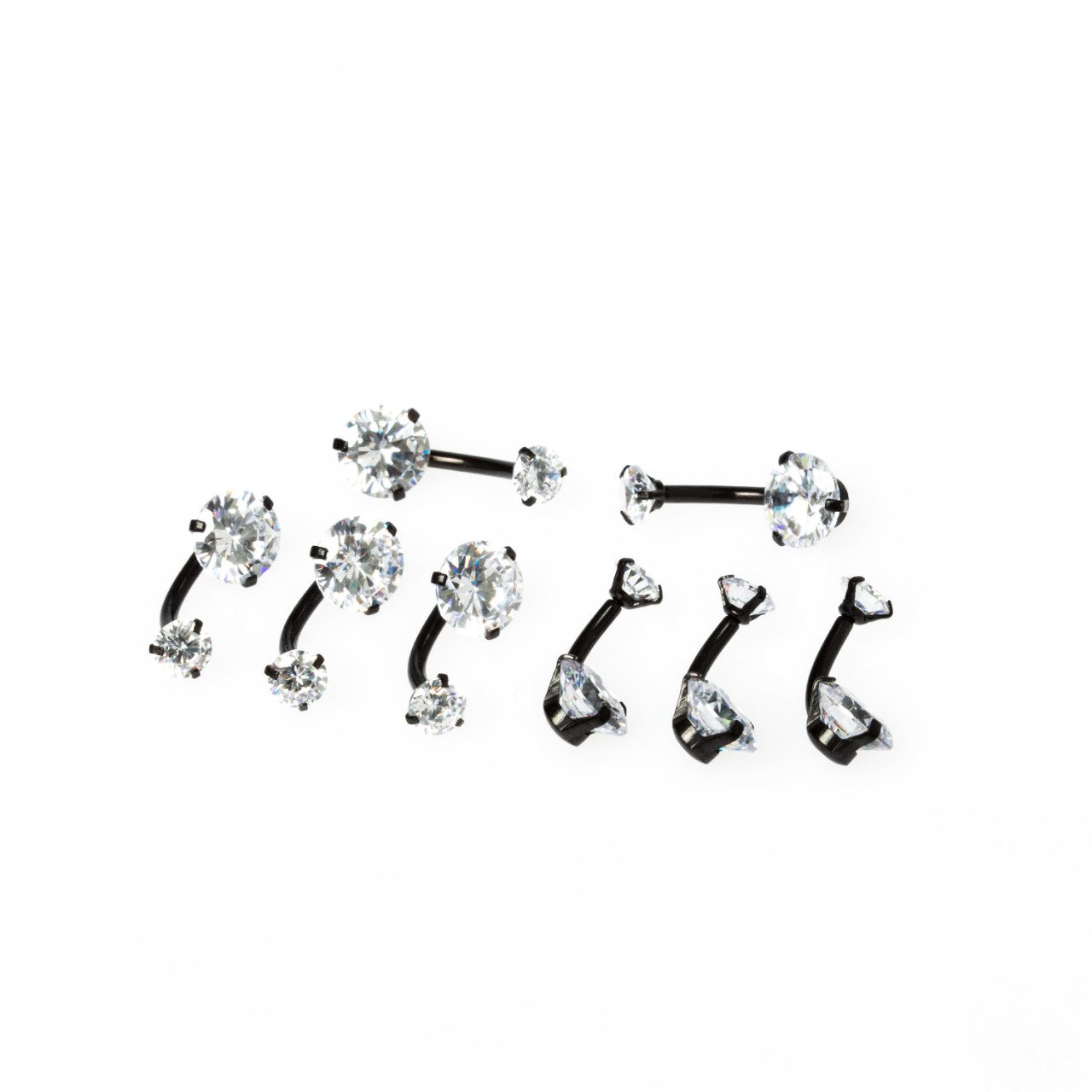 Piercing Göbek 8mm Taşlı