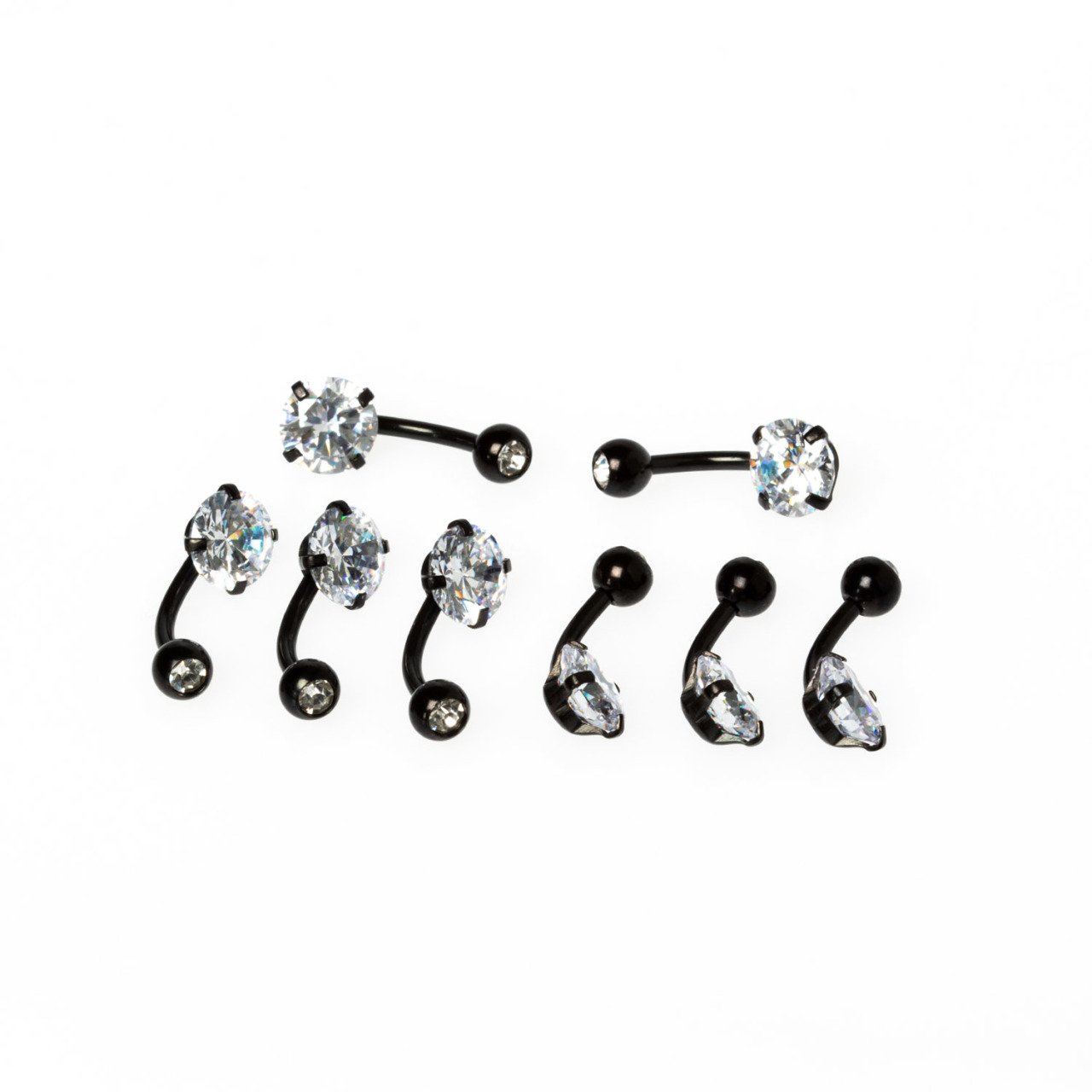 Piercing Göbek 8mm Taşlı
