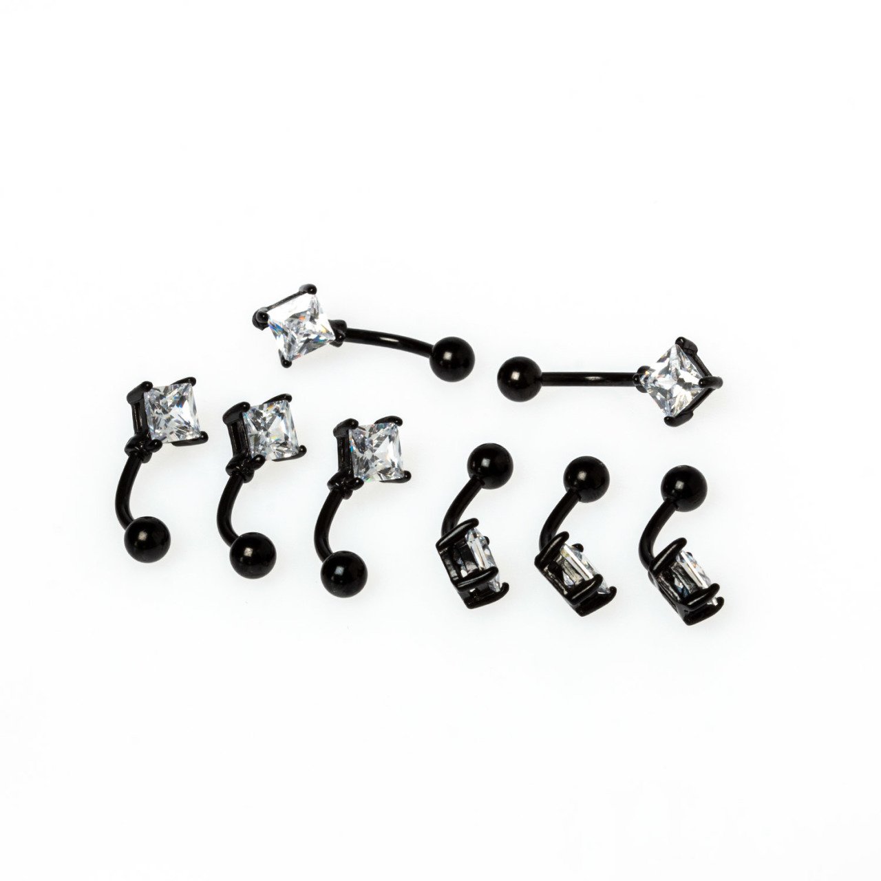 Piercing Göbek 10mm Taşlı