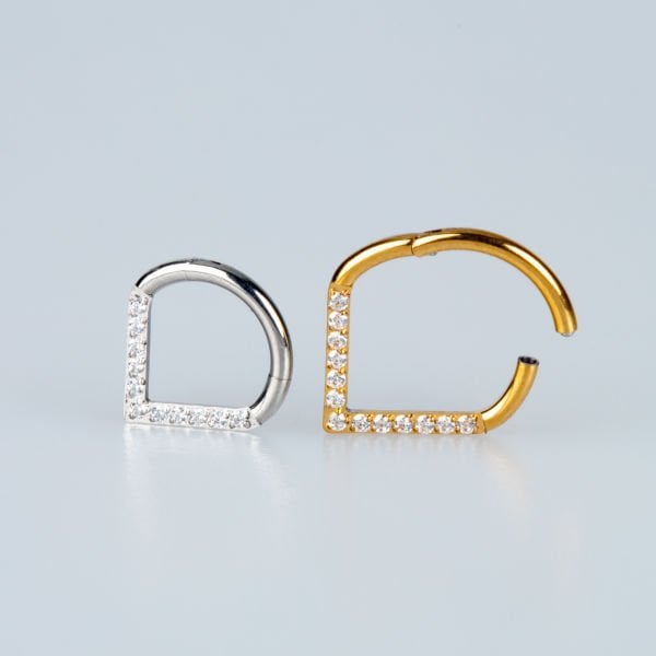 Piercing Damla Segment Taşlı
