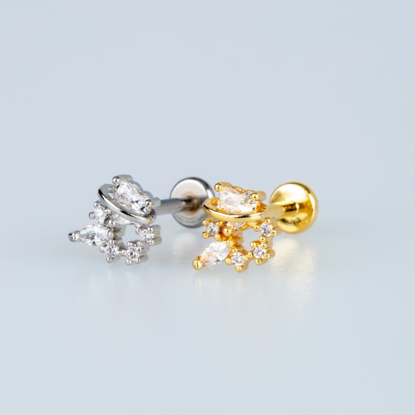 Piercing Tragus Kalp Taş