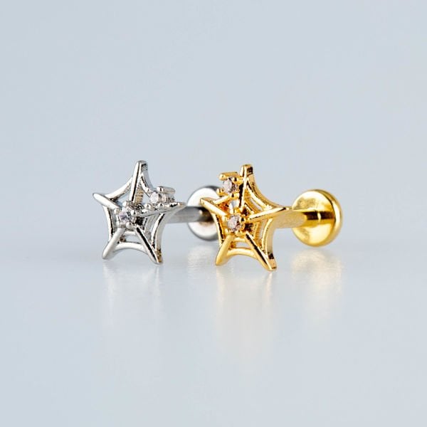 Piercing Tragus Örümcek Ağı