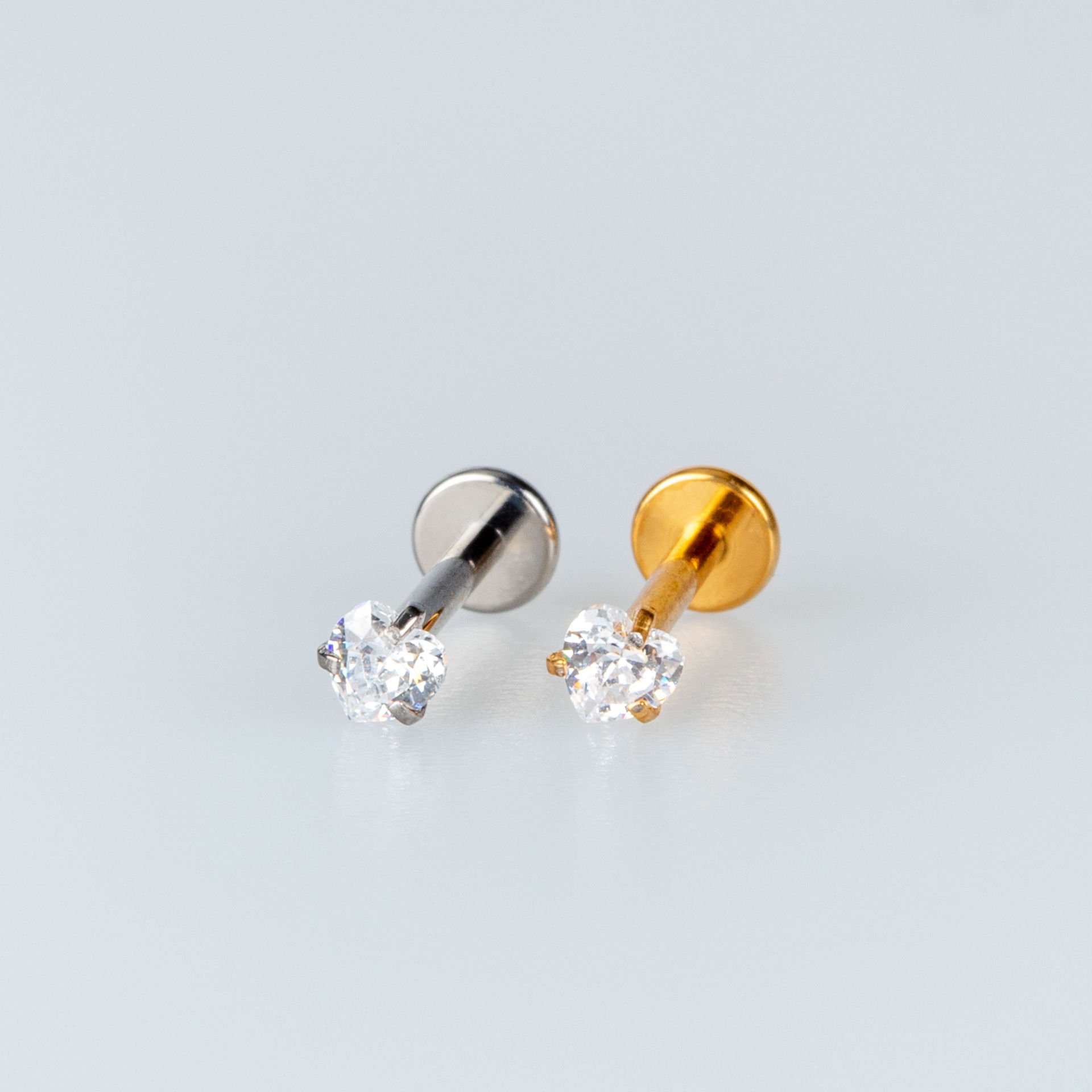 Piercing Titanyum Tragus Kalp Taş