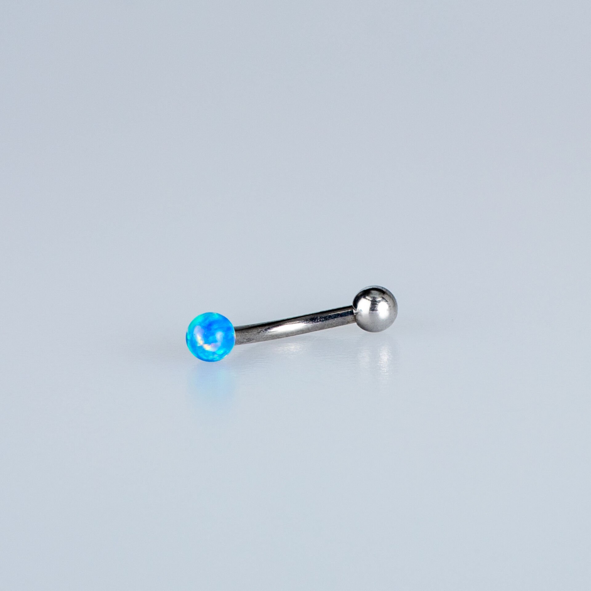 Piercing Titanyum Kaş 3mm Opal Taş