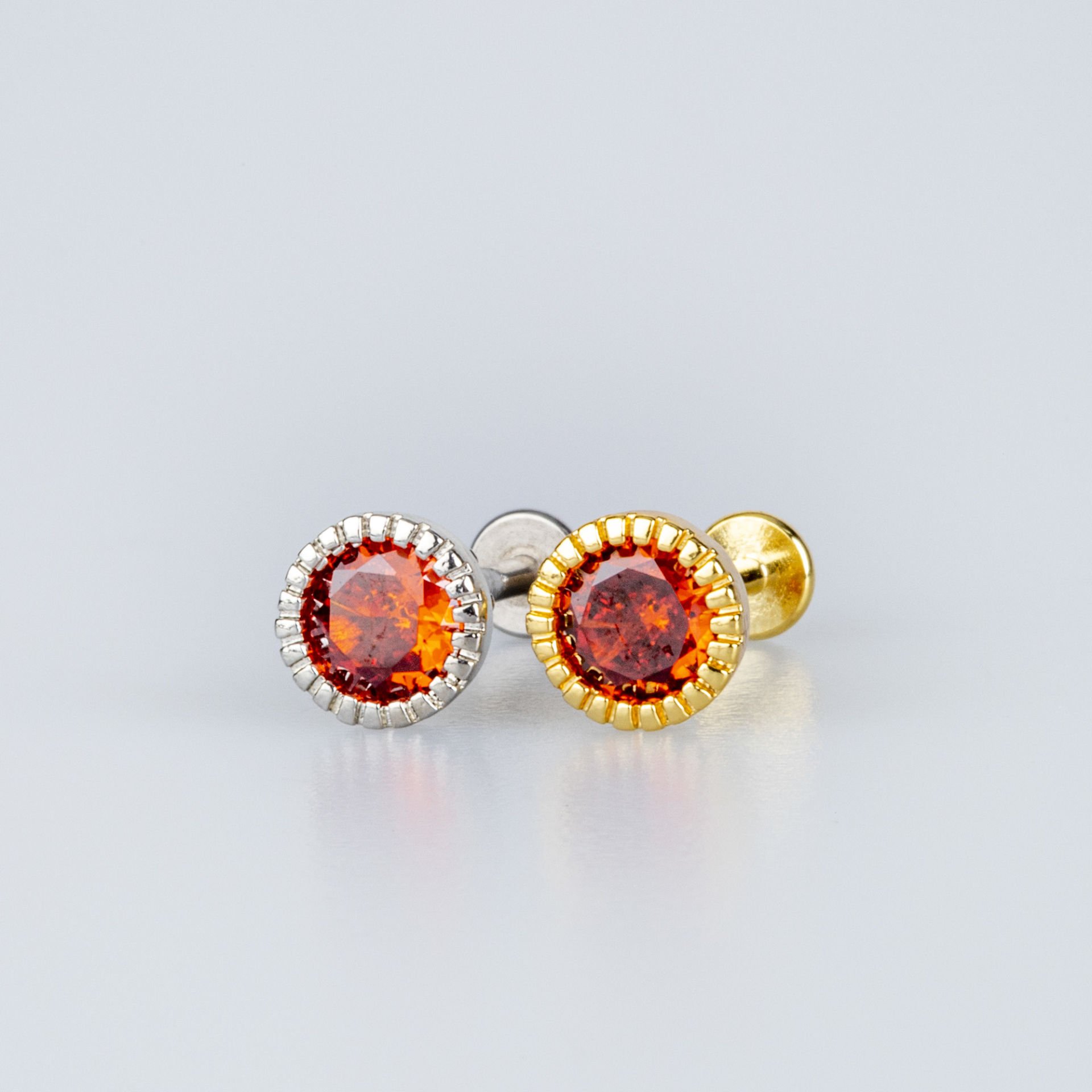 Piercing Tragus 6mm Yuvarlak Taş