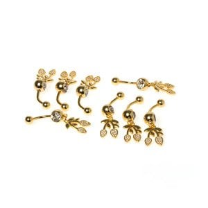 Piercing Göbek Taşlı