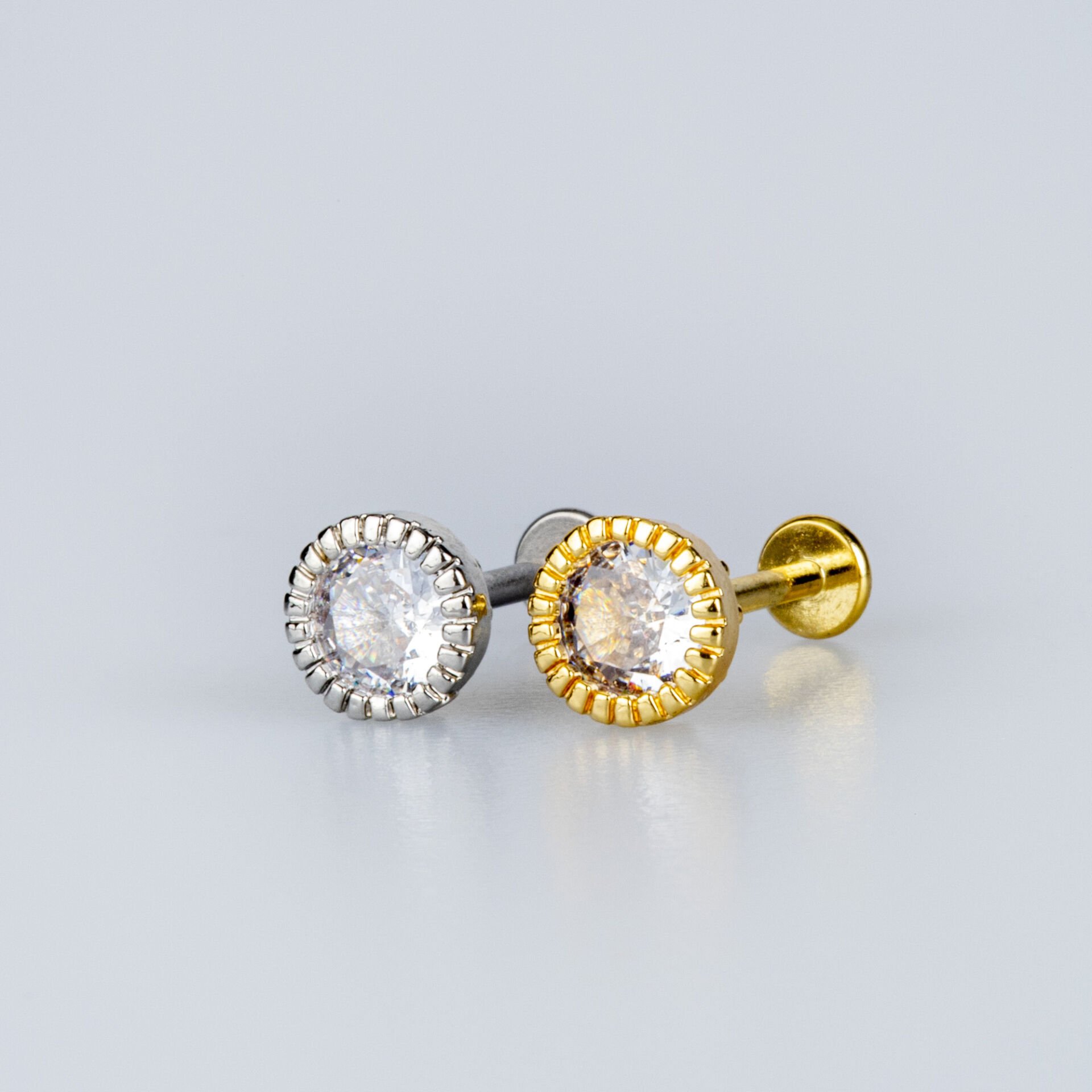 Piercing Tragus 6mm Yuvarlak Taş