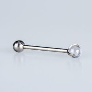 Piercing Titanyum Dil 1.6mm Bar 18mm