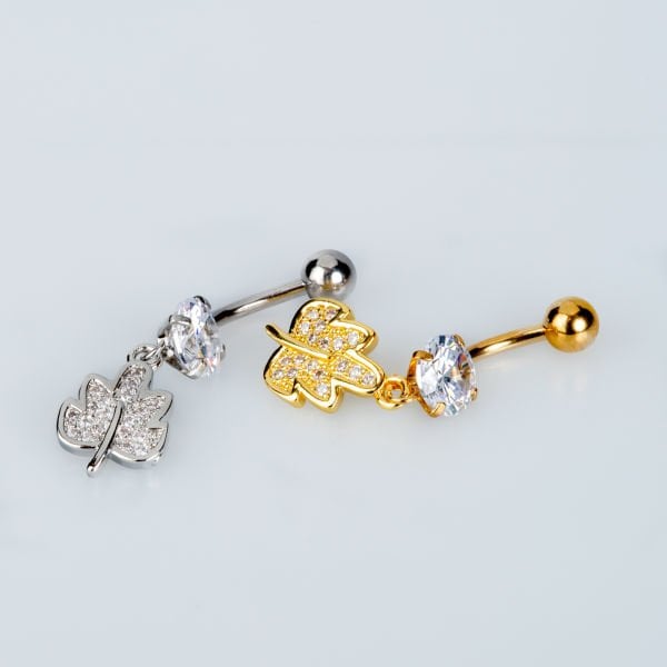 Piercing Göbek Yaprak