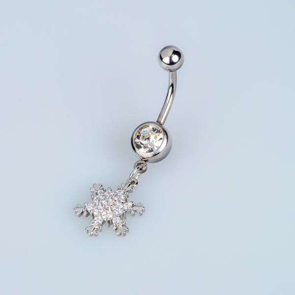 Piercing Göbek Kar Tanesi