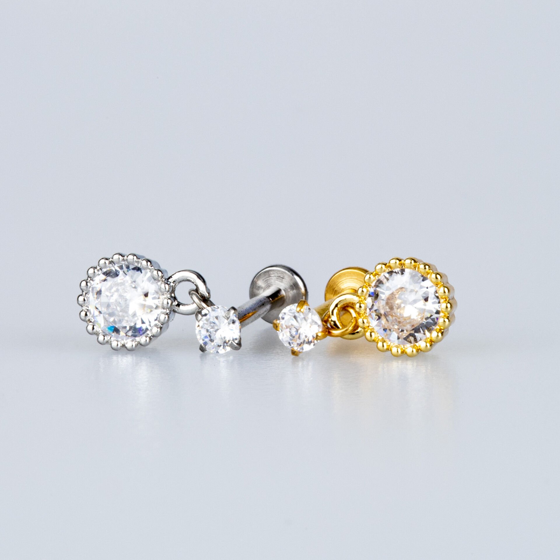 Piercing Tragus 6mm Taş