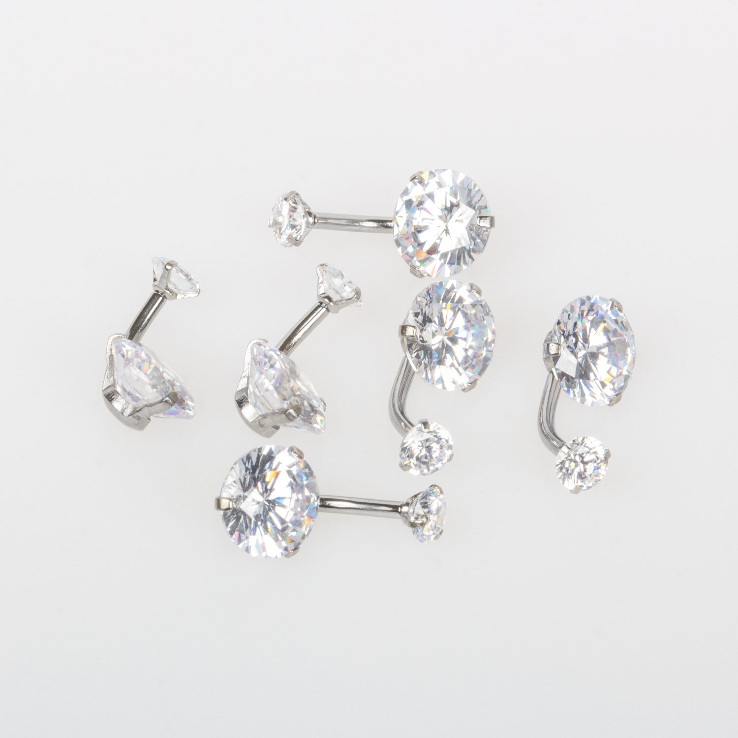 Piercing Göbek 10mm Taş