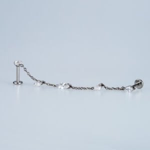 Piercing Titanyum Zincirli Tragus Helix