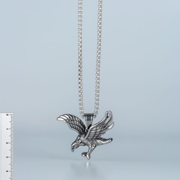 Steel Necklace Eagle