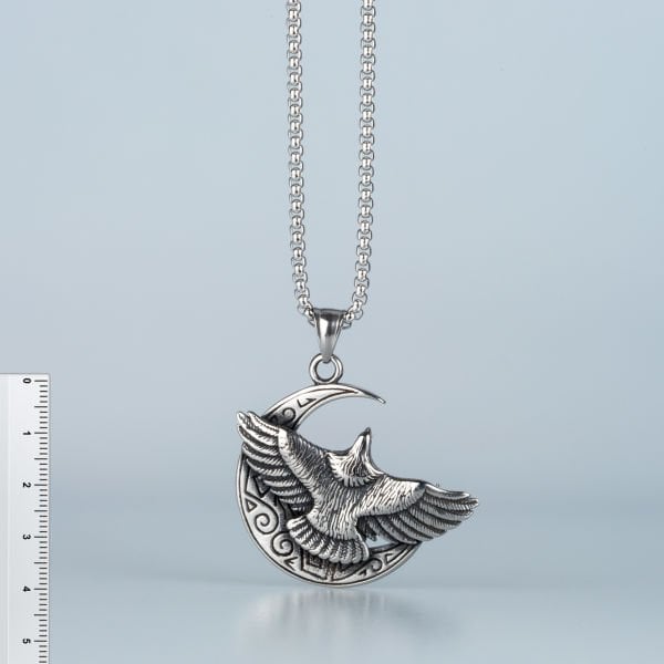 Steel Necklace Eagle