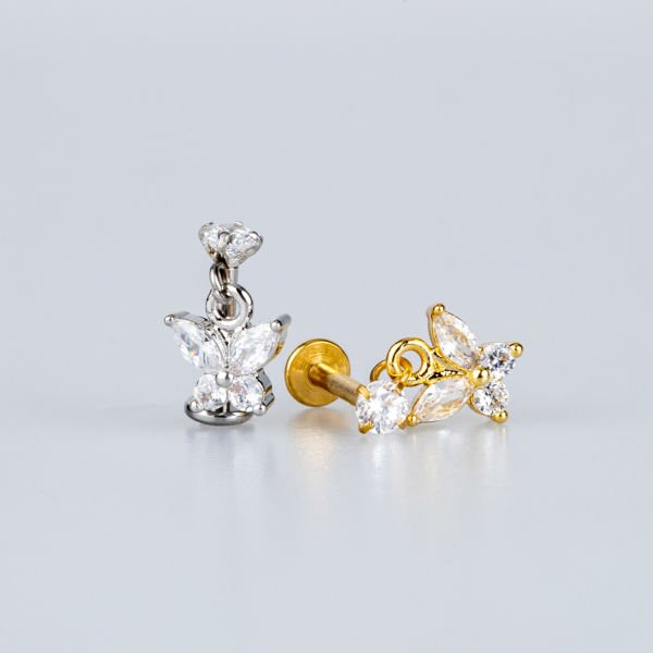 Piercing Tragus Kelebek