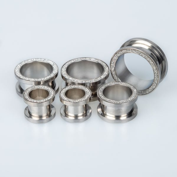 Piercing Tünel Set- 4 Renk Taşlı