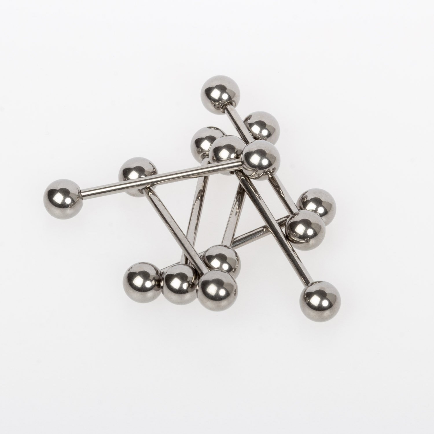 Piercing Titanyum Dil 5mm Top 1.6mm Bar İlk Delim