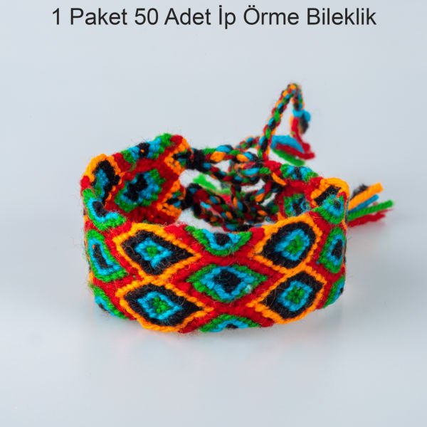 İp Bileklik 1 Paket 50 Adet