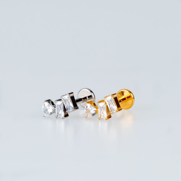 Piercing Titanyum Tragus Kalp