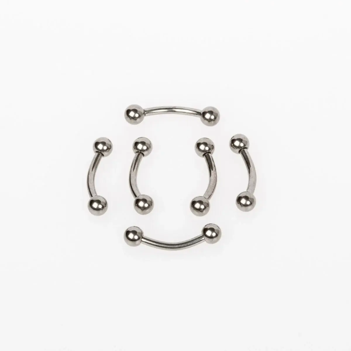 Toptan G23 Titanyum İlk Delim Kaş Piercing 3mm Top Bar Boyu: 6mm