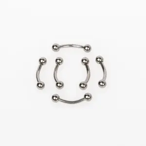 Toptan G23 Titanyum İlk Delim Kaş Piercing 3mm Top Bar Boyu: 6mm