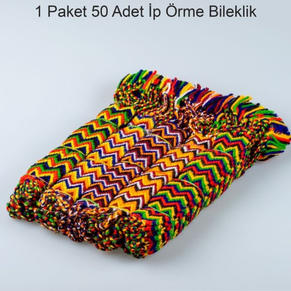 İp Bileklik 1 Paket 50 Adet