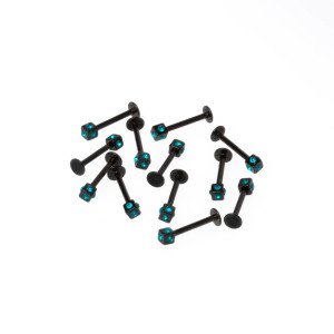 Piercing Labret 3mm Stone Cube Size: 1.2x10x3mm